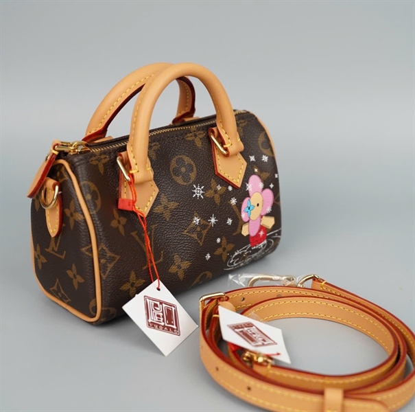 Túi LV Speedy hoa nâu in hình (TY3273) sz16 (HC)+