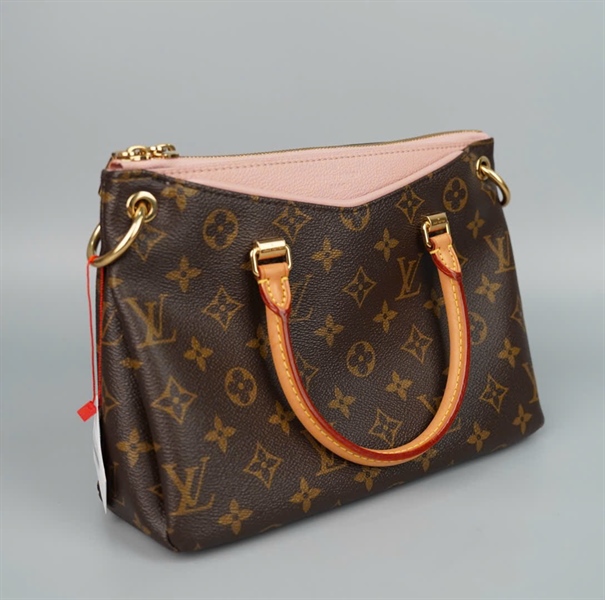 Túi LV Pallas hoa nâu viền hồng (SN4178) sz26 (HC)+