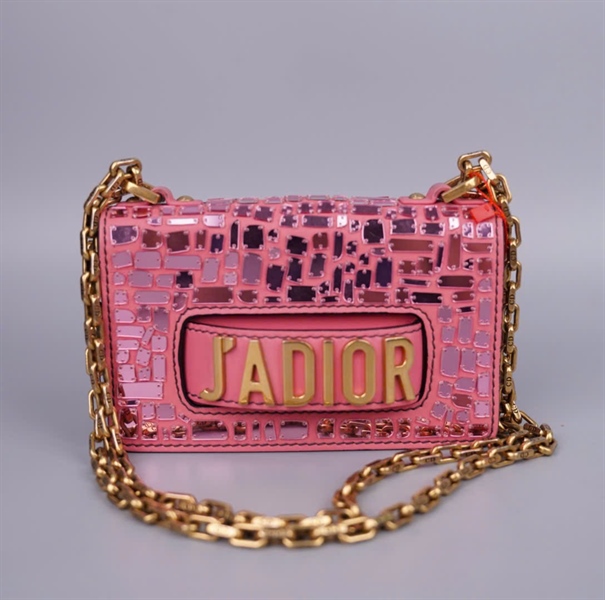 Túi Dior Jadior hồng đính đá (12-MA-0138) sz17 (HC)+