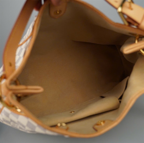 Túi LV handle ô vuông xám sz40 KG+