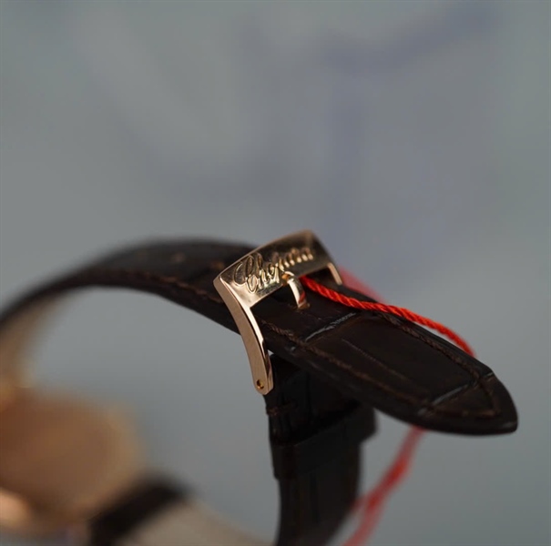 Đồng hồ Chopard mặt nâu viền đá dây nâu (1781680) (HC) KG+