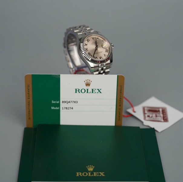 Đồng hồ Rolex bạc mặt hồng (89Q477X3) (HC) KG+