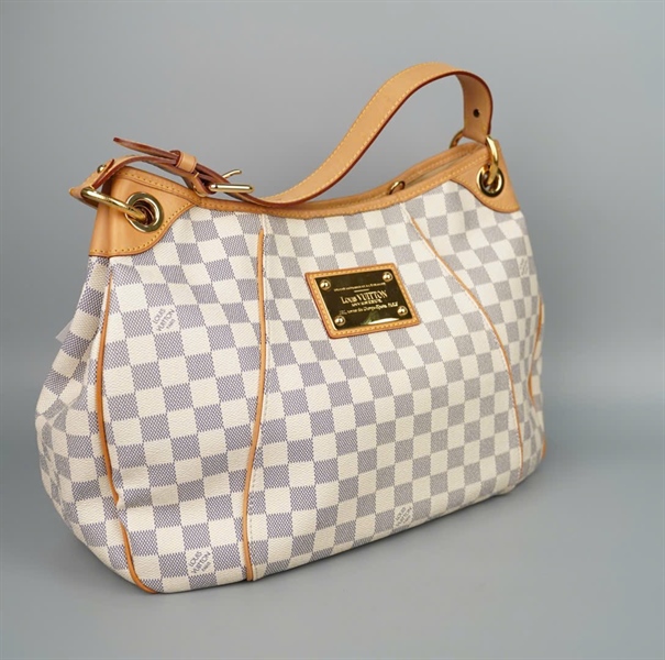 Túi LV handle ô vuông xám sz40 KG+