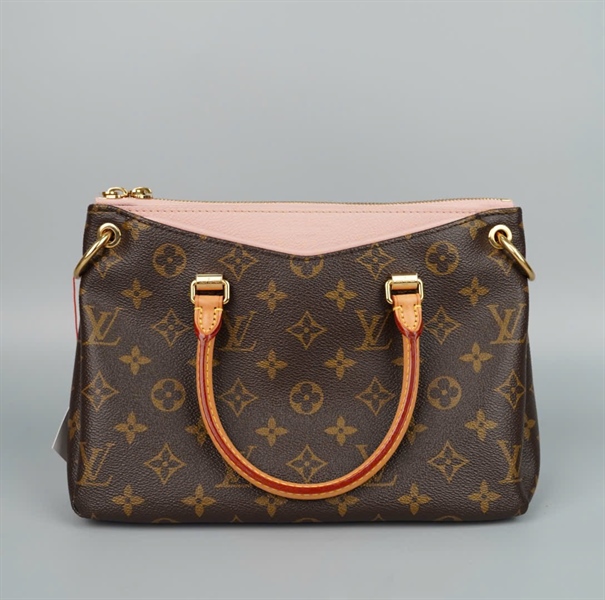 Túi LV Pallas hoa nâu viền hồng (SN4178) sz26 (HC)+