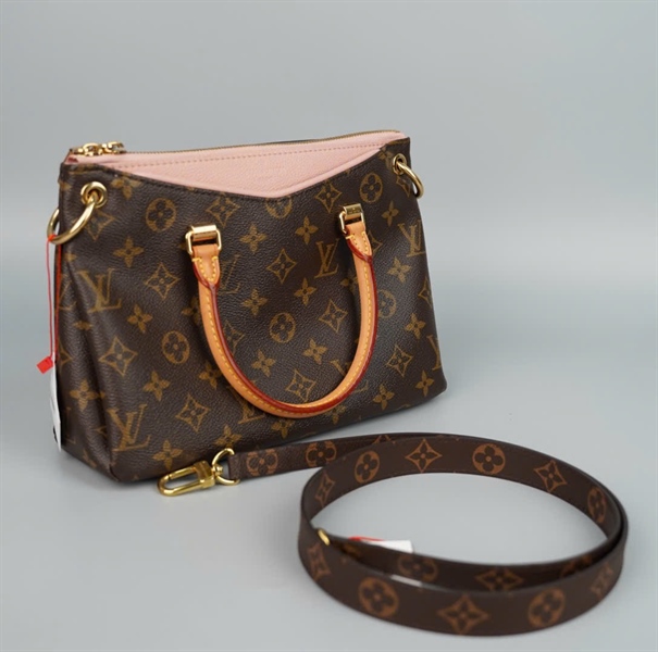 Túi LV Pallas hoa nâu viền hồng (SN4178) sz26 (HC)+