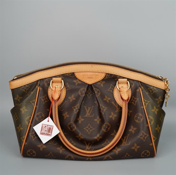 Túi LV handle hoa nâu viền vàng (AR4180) sz29 KG+