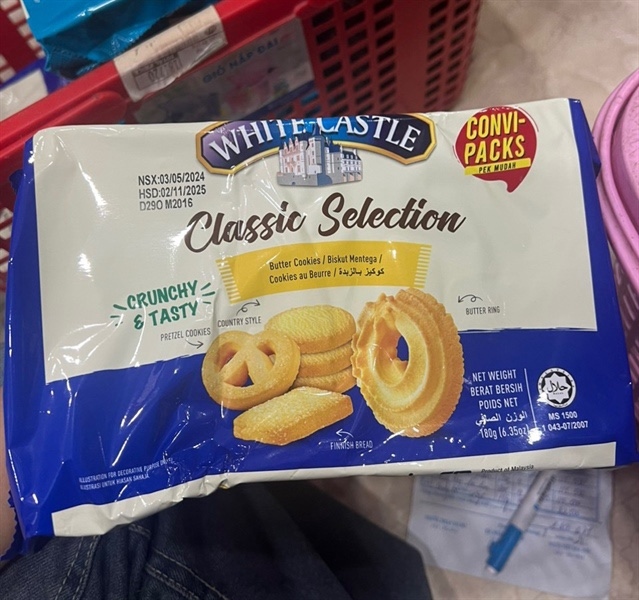 Bánh quy white castle Classic selection 180g