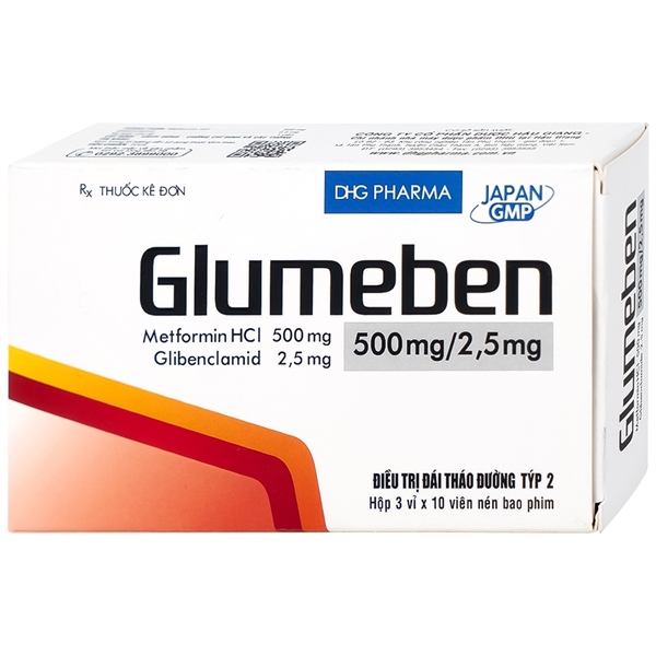 Glumeben 500mg/2.5mg dhg pharma (h/30v)