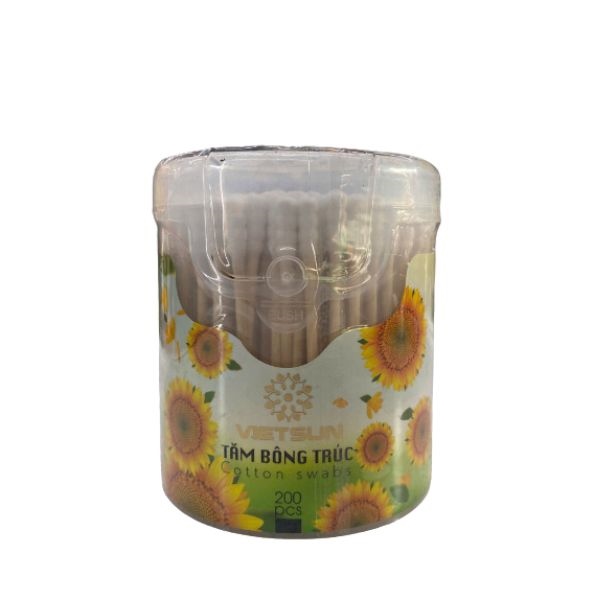 VIETSUN tăm bông gỗ hộp 200Q