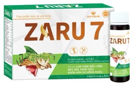 Zaru 7 – Nước giải rượu (Hộp 5 chai x 50ml) - Dân Khang