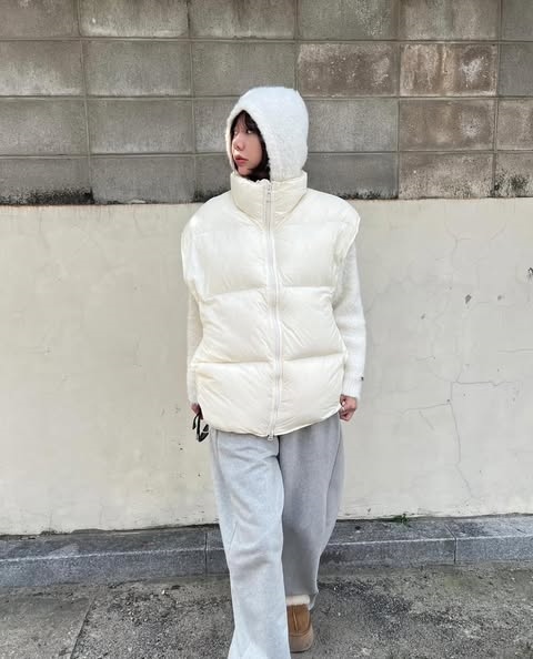 Korea - K0046 Wat Vest phao oversize