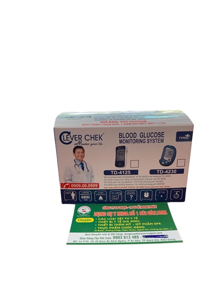 MÁY ĐO DƯỜNG HUYẾT CLEVER CHECK KÈM 25QUE