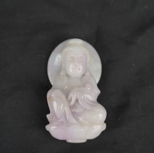 Mặt Quan Âm cẩm tím KG+