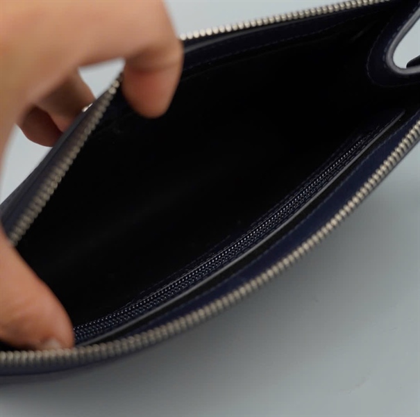 Túi Bally Clutch xanh đen sz24 KG+