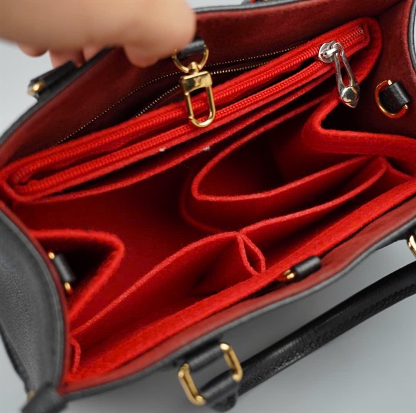 Túi LV onthego đen hoa trắng kèm lót form sz25 (LTB) KG+