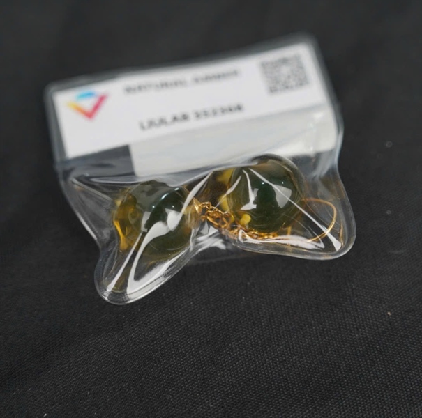 Bông tai đá hổ phách 352368 KG+