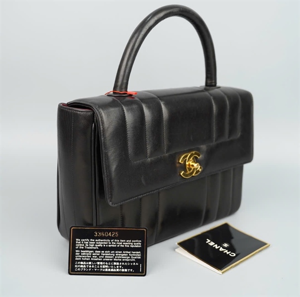Túi Chanel handle đen (3360425) sz26 (LTB) KG+