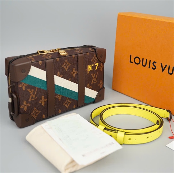 Túi LV trunk hoa nâu sz23 KG+