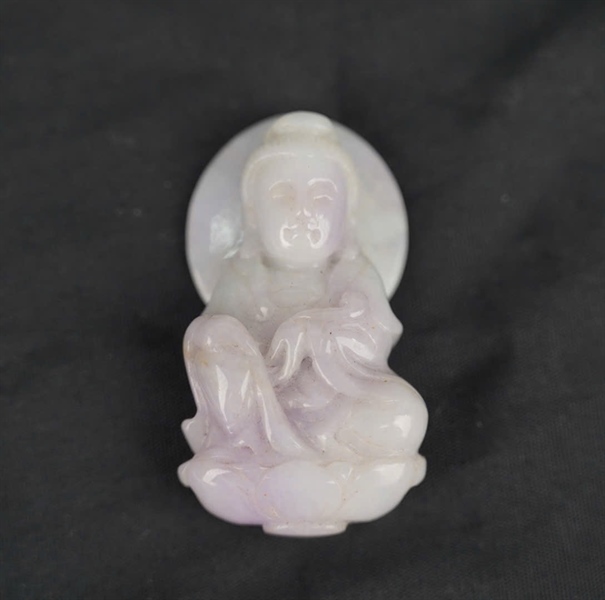 Mặt Quan Âm cẩm tím KG+