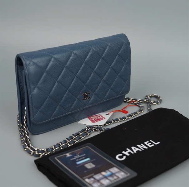 Túi Chanel Woc xám xanh (19818242) sz19 (LTB) KG+