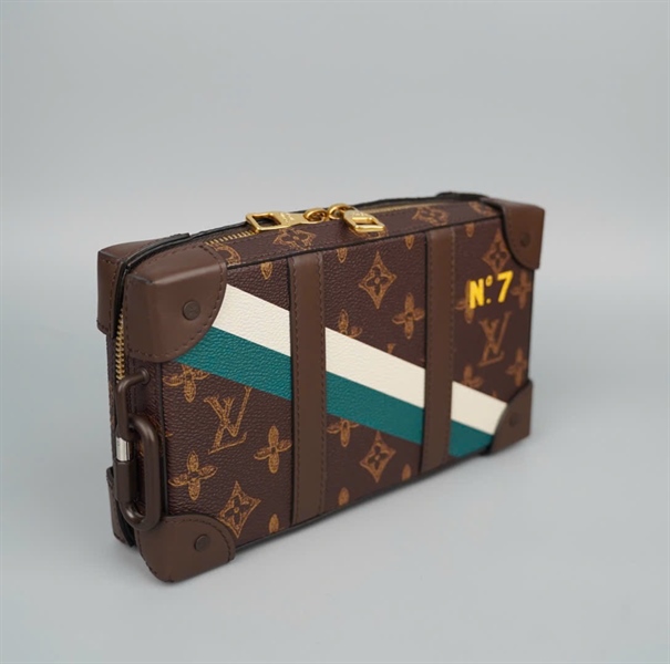 Túi LV trunk hoa nâu sz23 KG+