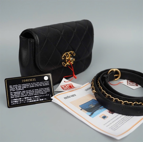 Túi Chanel đen (28403631) sz18 (HC) +