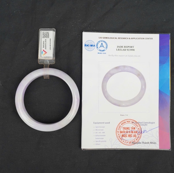 Vòng tay cẩm tím 923998 Myanmar KG+