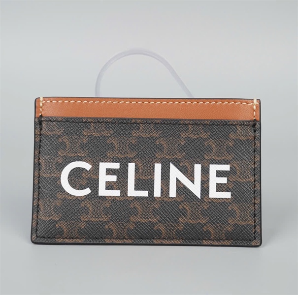 Ví Celine card nâu đậm (A-T) KG+