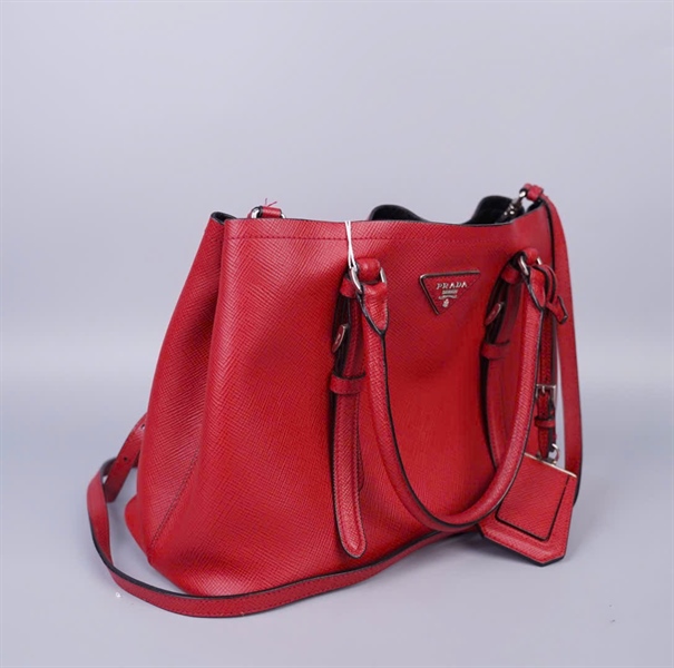 Túi Prada đỏ sz30 (A-T) KG+