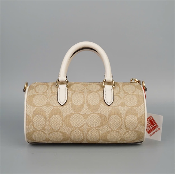 Túi Coach trống trắng xám sz19 (A-T) KG+
