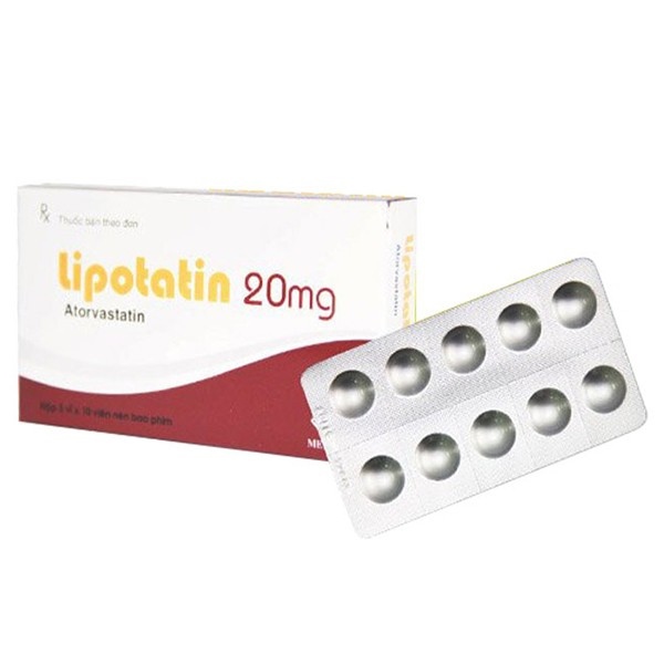 Lipotatin atorvastatin 20mg mebiphar (h/30v nén)
