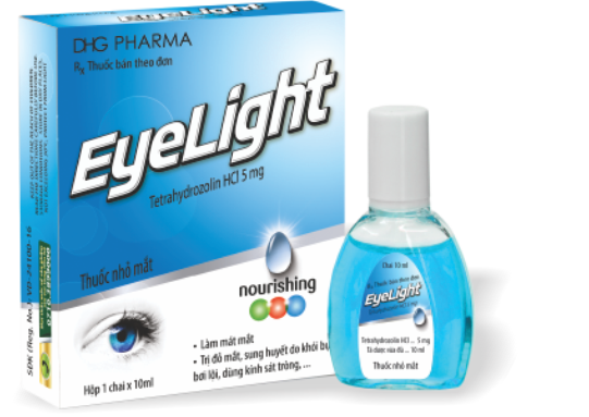 Nhỏ mắt eyelight tetrahydrozolin hcl 5mg dhg (c/10ml)