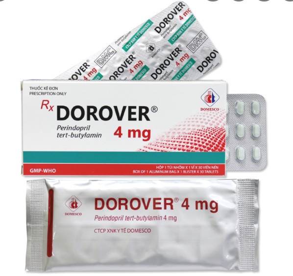 Dorover Perindopril 4mg Domesco (H/30V) (Mẫu mới)