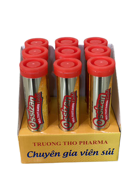 Ossizan multivitamin gold trường thọ (lốc/9tube/20viên sủi)