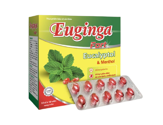 Viên hỗ trợ giảm ho euginga fort phúc vinh (h/100v nang)