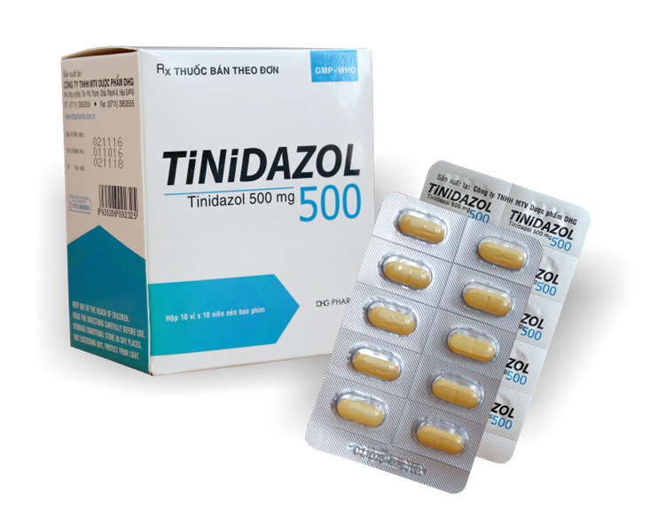 Tinidazol 500 dhg (hộp/100 viên nén)