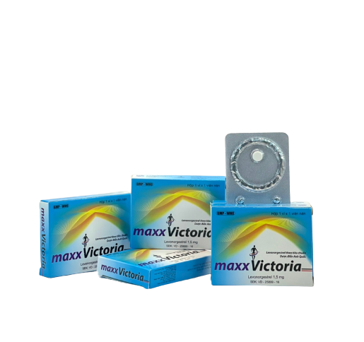 Thuốc tránh thai khẩn cấp Maxx Victoria Lenovogestrel 1,5mg Babiopha (Lốc/10H/1V)