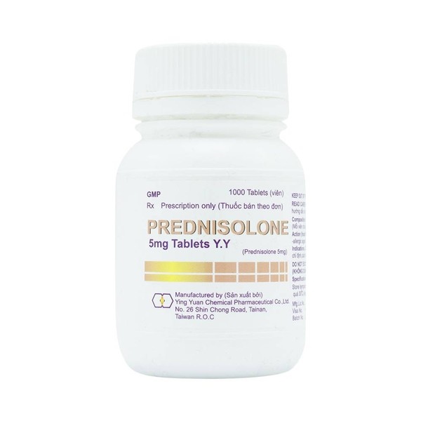 Prednisolone 5mg ying yuan (c/1000v nén)