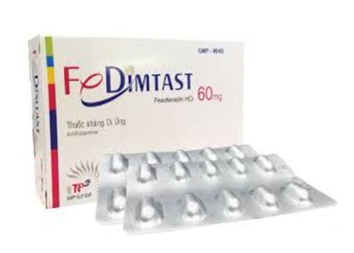 Fedimtast fexofenadine 60mg thành nam (h/30v nén)