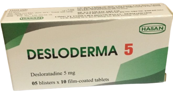 Desloderma desloratadin 5mg hasan (h/50v nén)