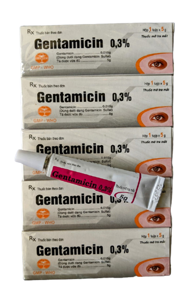 Gentamicin 0.3% quapharco (lốc/10t/5gr)