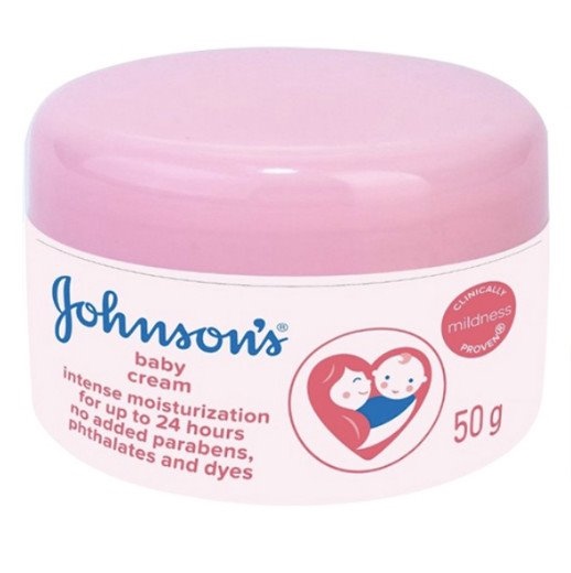 Kem dưỡng ẩm johnson's baby cream hồng (hũ/50gram)