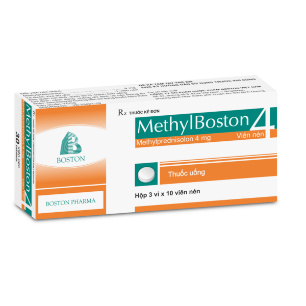 Methylboston methylprednisolon 4mg boston (h/30v nén)
