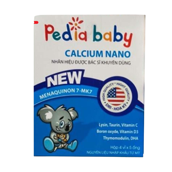 Pedia baby calcium nano mediphar (h/20ống)