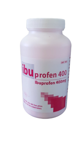 Ibuprofen 400mg enlie (chai/500 viên nén)