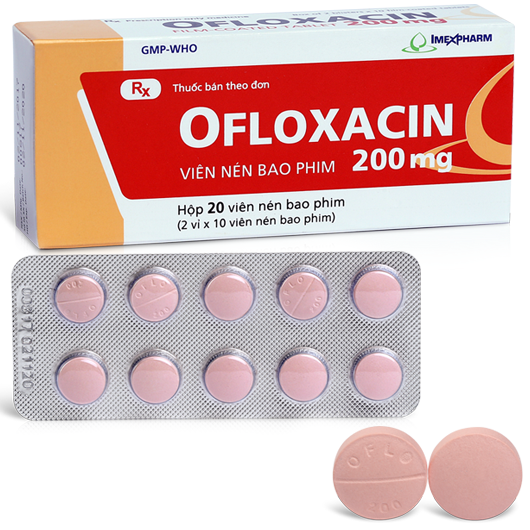 Ofloxacin 200mg imexpharm (h/20 viên nén)