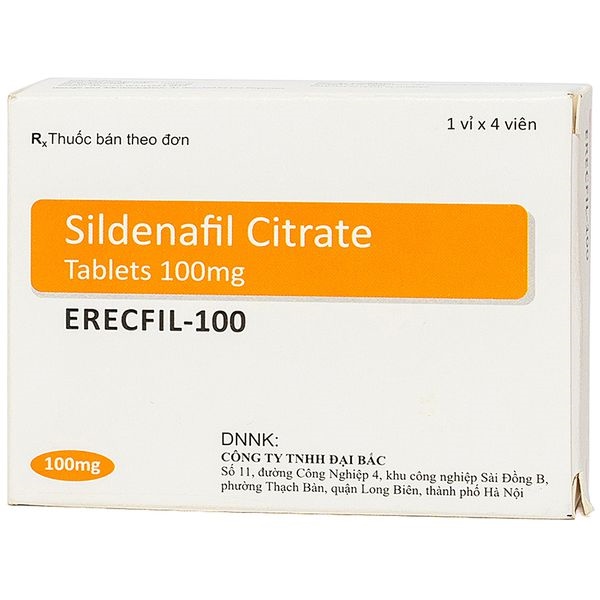 Erecfil 100 stallion laboratories (hộp/4 viên nén)