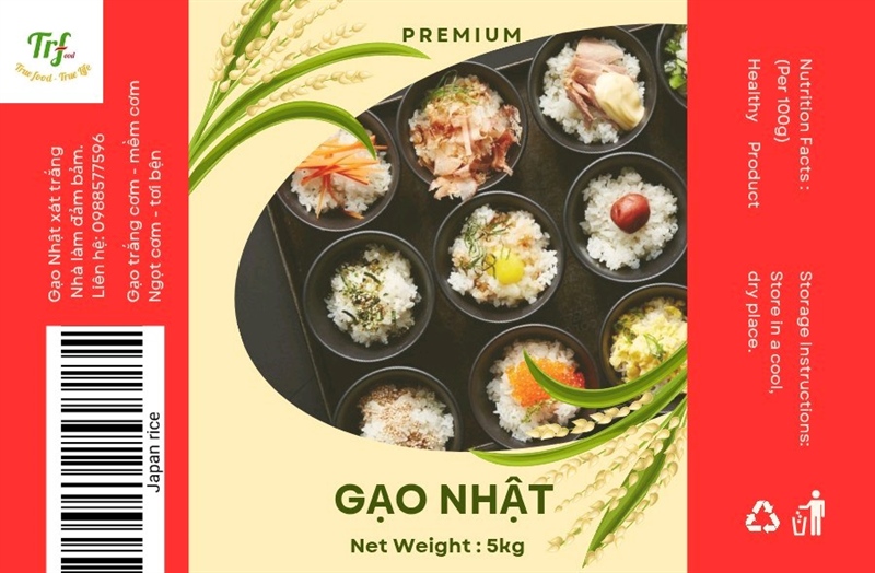 Gạo nhật TRF 5kg