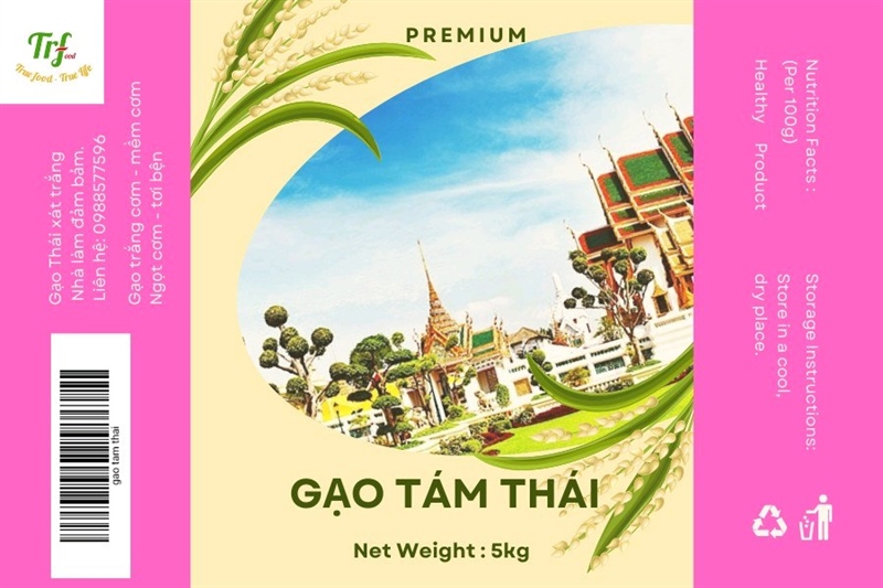 Gạo tám thái TRF 5kg