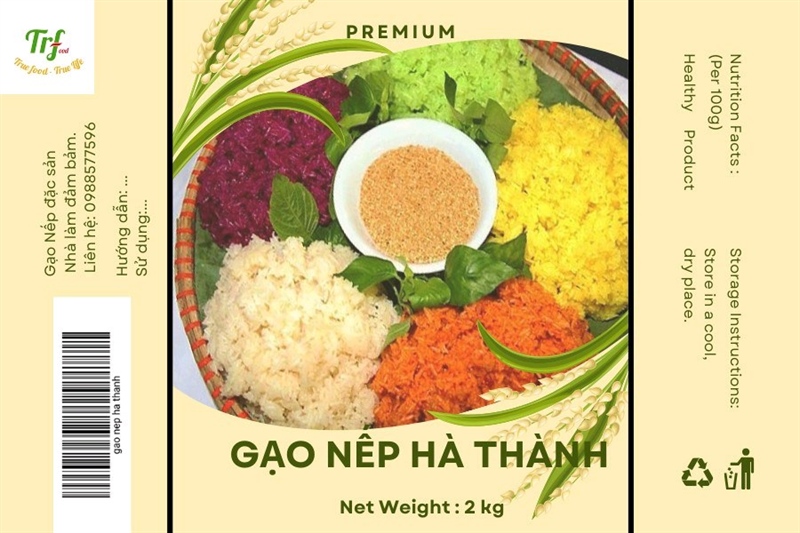 Gạo nếp hà thành TRF 2kg